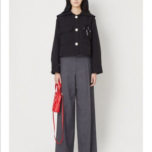 럭키슈에뜨 세일러리본자켓+미디스커트 셋업 36