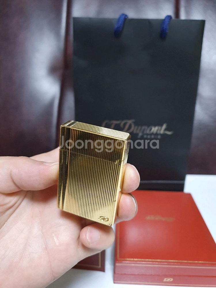 정품 듀퐁라이터 라인2 ca18237 개츠비 금장 듀퐁--1