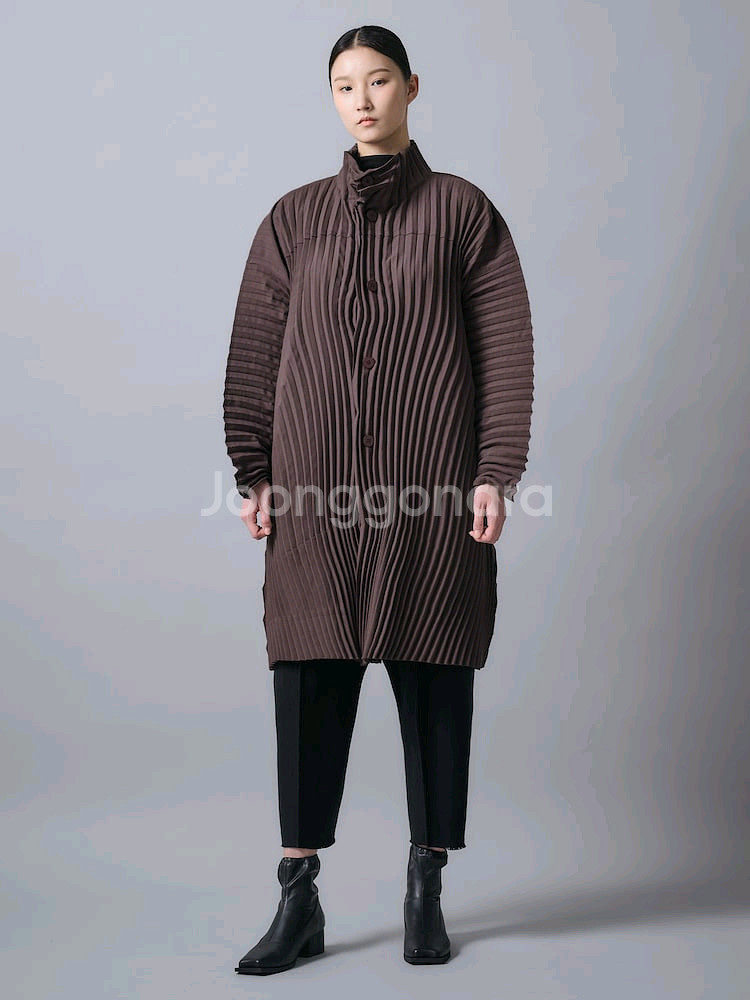 이세이미야케 웨이버링 코트,스카프--0