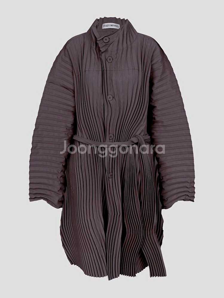 이세이미야케 웨이버링 코트,스카프--4