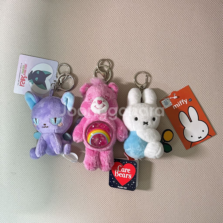 와사비베어, 플러피, 탄양, 케어베어 인형 키링--4