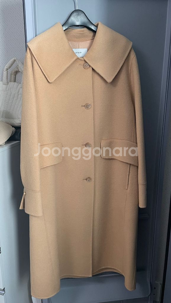 온앤온 와이드카라 캐시미어 핸드메이드코트--2