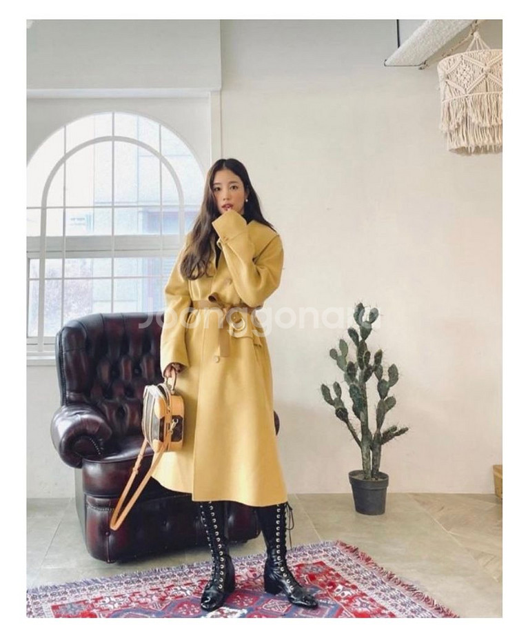 온앤온 와이드카라 캐시미어 핸드메이드코트--1