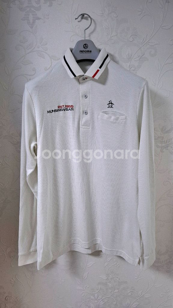 먼싱웨어 골프 긴팔티셔츠 L 폴로티--0