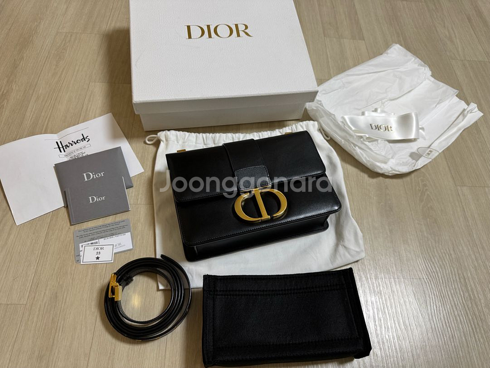 디올 30 몽테인백 블랙--1