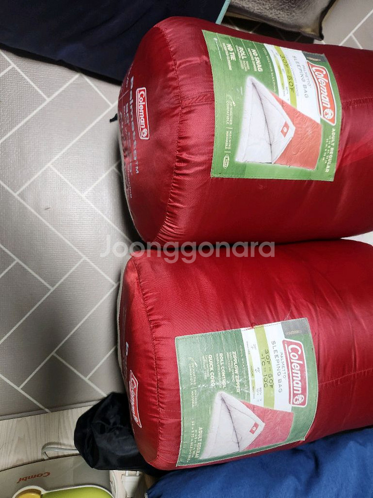 콜맨 팔메토 침낭 두개 일괄--0