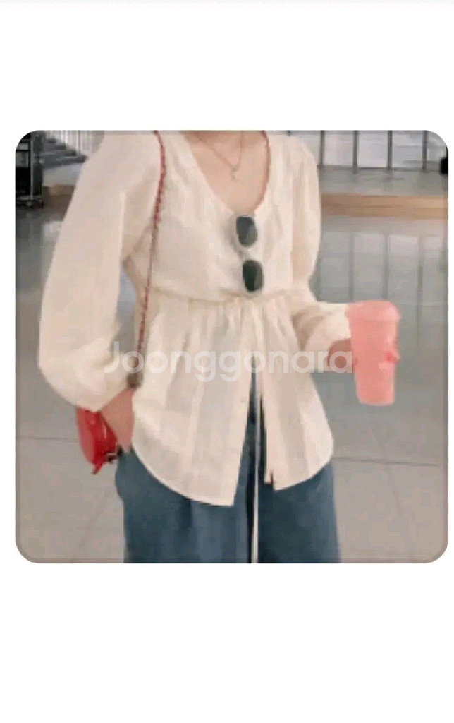 행거 앨리 블라우스 - 베이지,프리--2