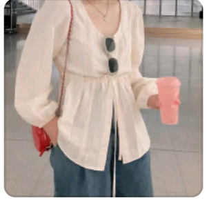 행거 앨리 블라우스 - 베이지,프리