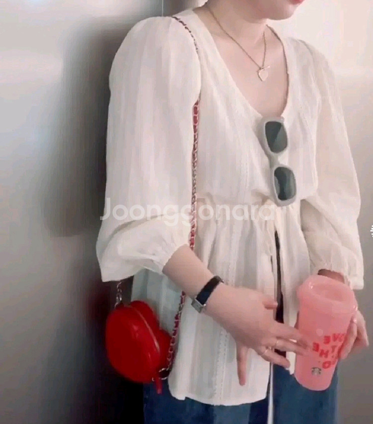 행거 앨리 블라우스 - 베이지,프리--3