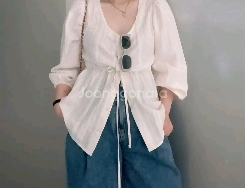 행거 앨리 블라우스 - 베이지,프리--4