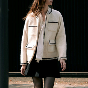 프론트로우 읜터 울 트위드 자켓 s