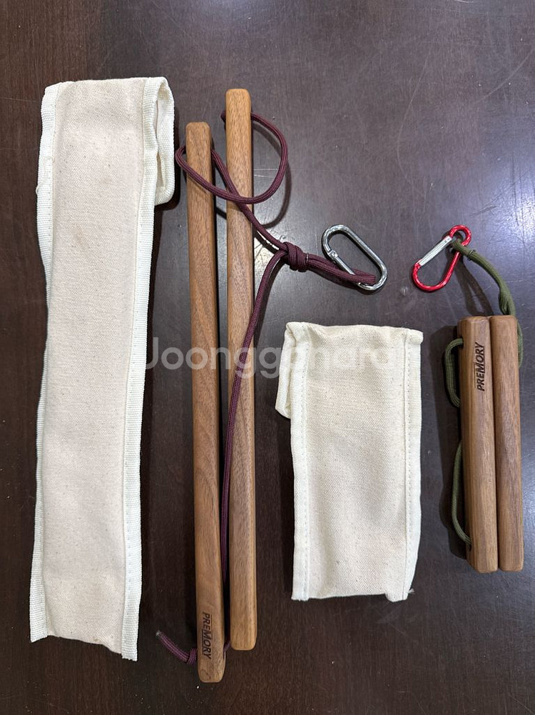 프리모리 캠핑용 원목 휴지걸이 키친타올걸이 텐트 캠핑--2