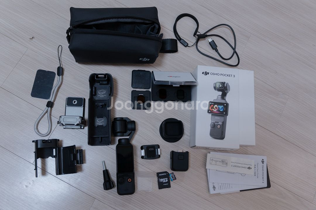 DJI 오즈모 포켓 3 풀박스 + 마운트/nd필터등 악--0