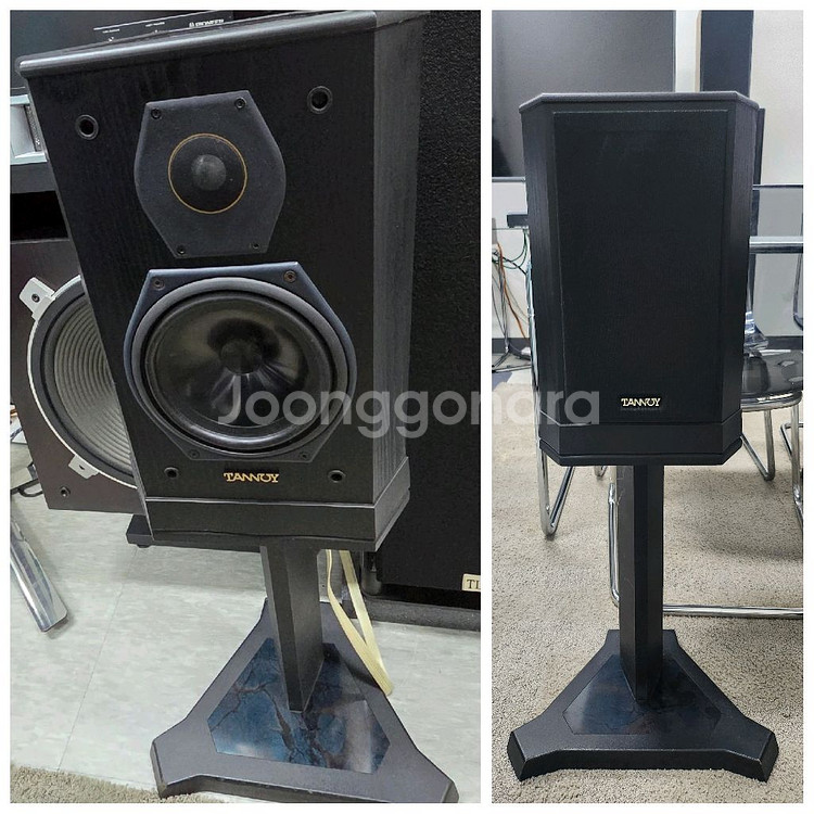 TANNOY SIXES 605 스피커 스텐드 포함--1