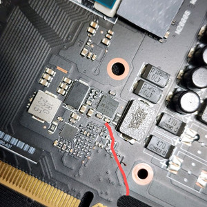 파손 크랙 부품용 그래픽카드 팝니다 RTX4080