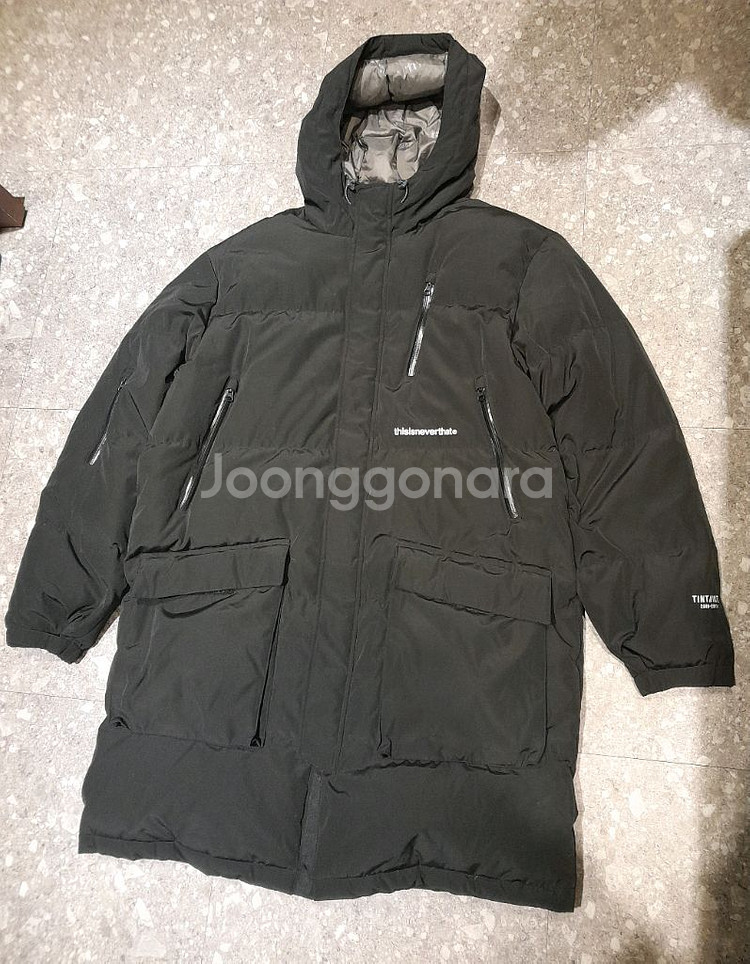 디스이즈네버댓 롱패딩 블랙 (L)--0