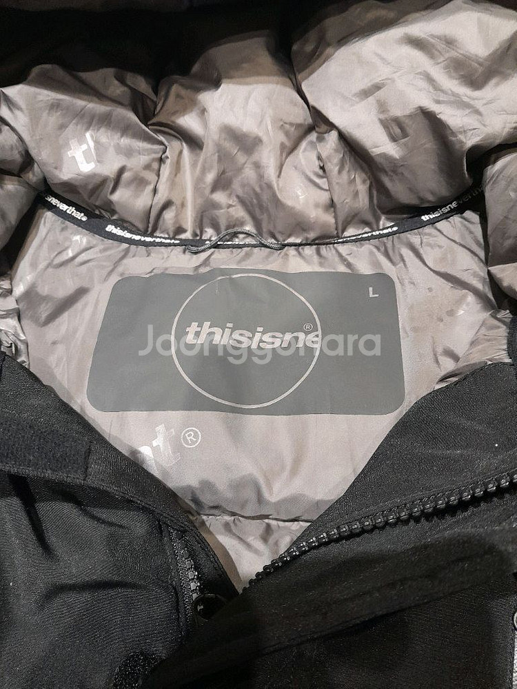 디스이즈네버댓 롱패딩 블랙 (L)--4