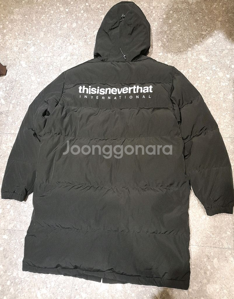 디스이즈네버댓 롱패딩 블랙 (L)--1