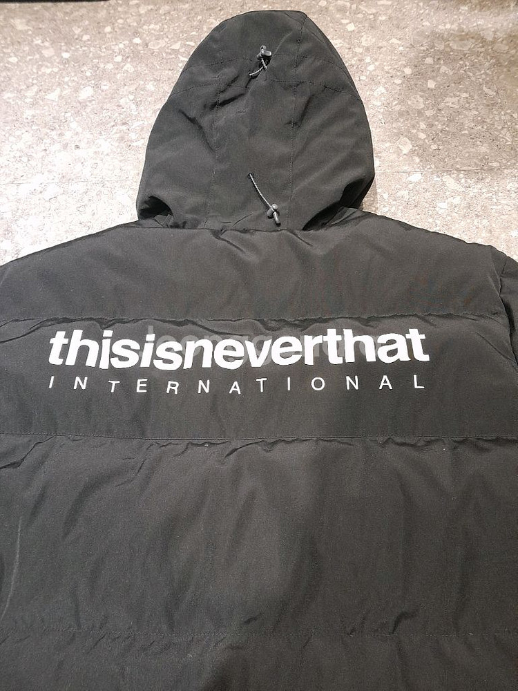 디스이즈네버댓 롱패딩 블랙 (L)--9