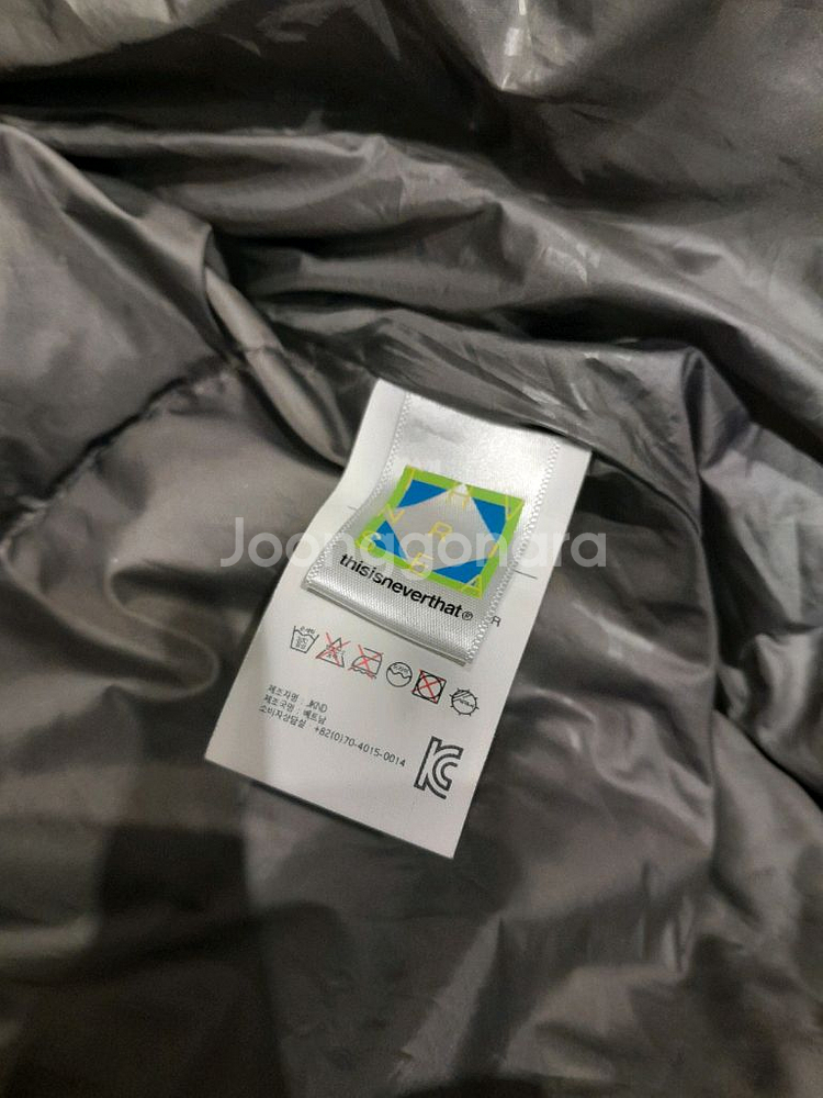 디스이즈네버댓 롱패딩 블랙 (L)--8