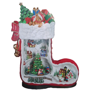 크리스마스 산타 부츠 뮤직 박스