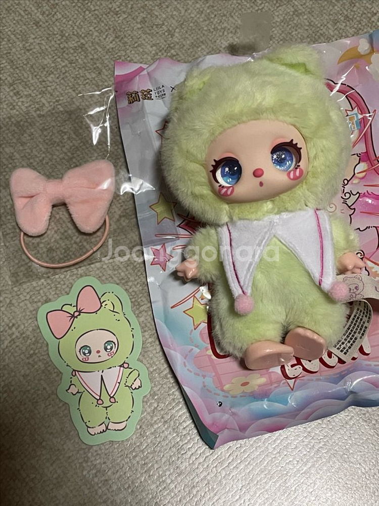 (새상품) 베이비쓰리 릴라 럭키캣 연두--0