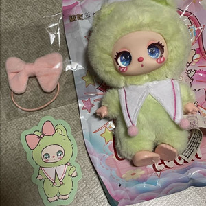 (새상품) 베이비쓰리 릴라 럭키캣 연두