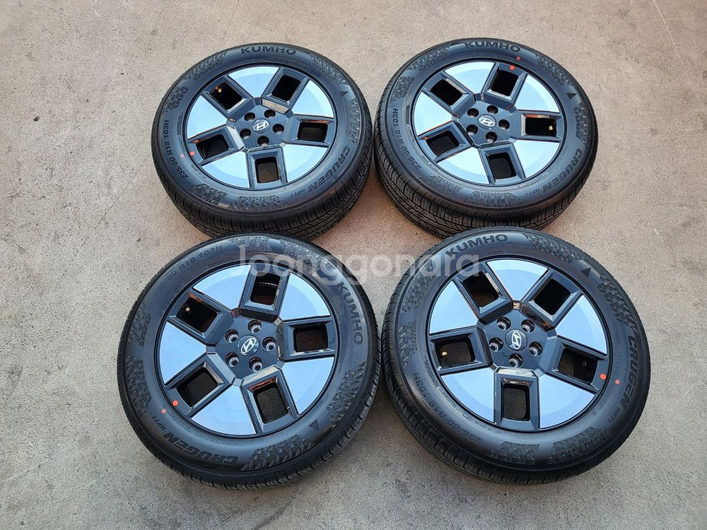 싼타페 MX5 하이브리드 18인치 순정 임판휠타이어--0