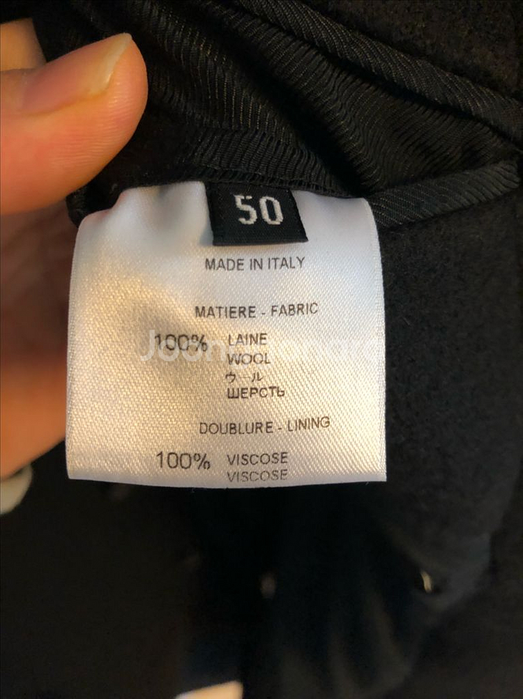 지방시 소매프린팅 울 코트--1