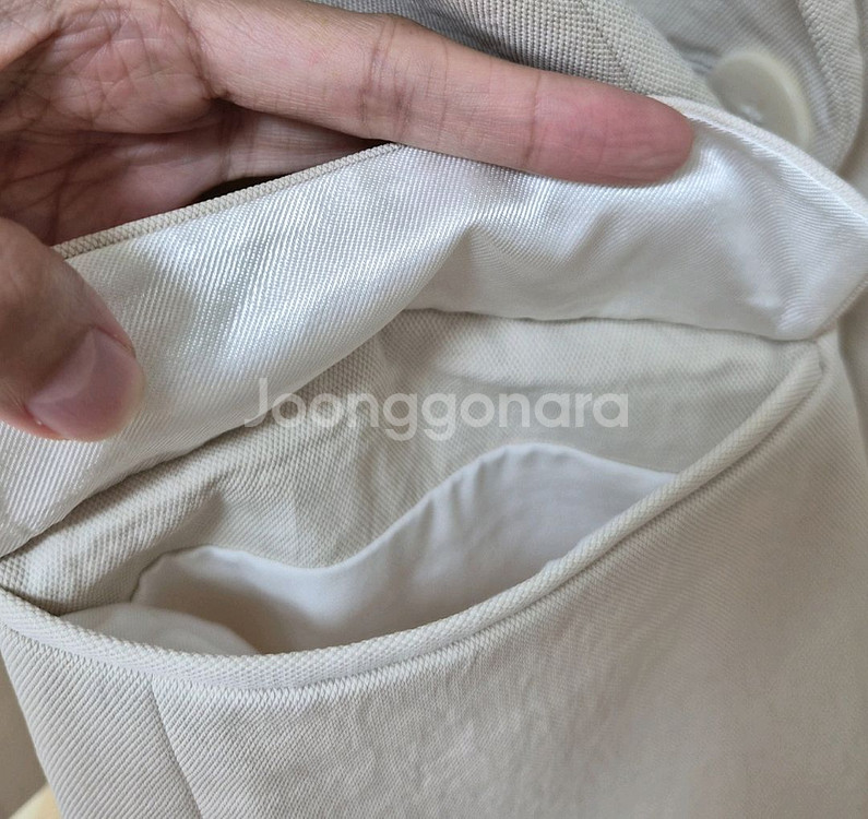 (택채새제품)백화점 산드로 아이보리 여성 자켓 블레이저--4