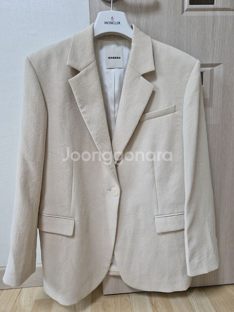 (택채새제품)백화점 산드로 아이보리 여성 자켓 블레이저--0