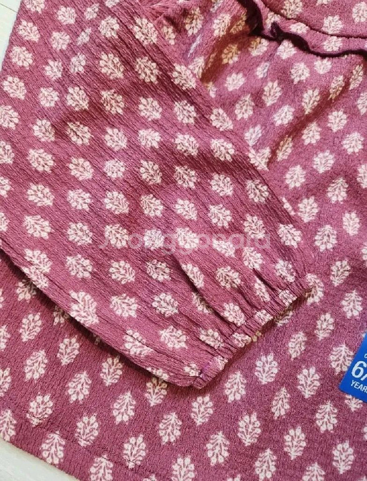 자라키즈 로맨틱 플라워 블라우스 6-7y 새상품--5