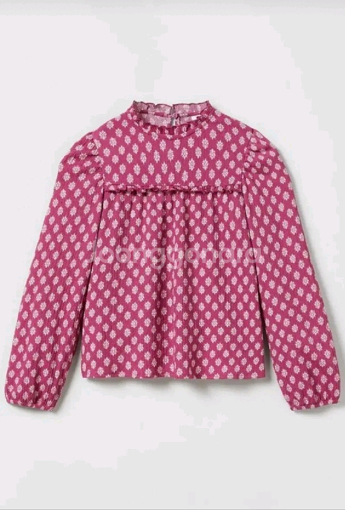 자라키즈 로맨틱 플라워 블라우스 6-7y 새상품--1