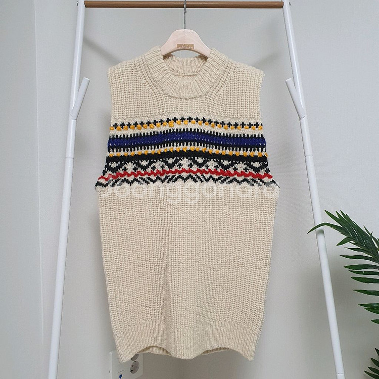 이자벨마랑에뚜왈 그레슬리 롱 니트조끼--1