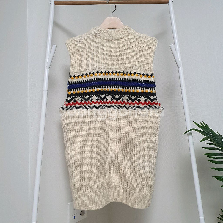 이자벨마랑에뚜왈 그레슬리 롱 니트조끼--5