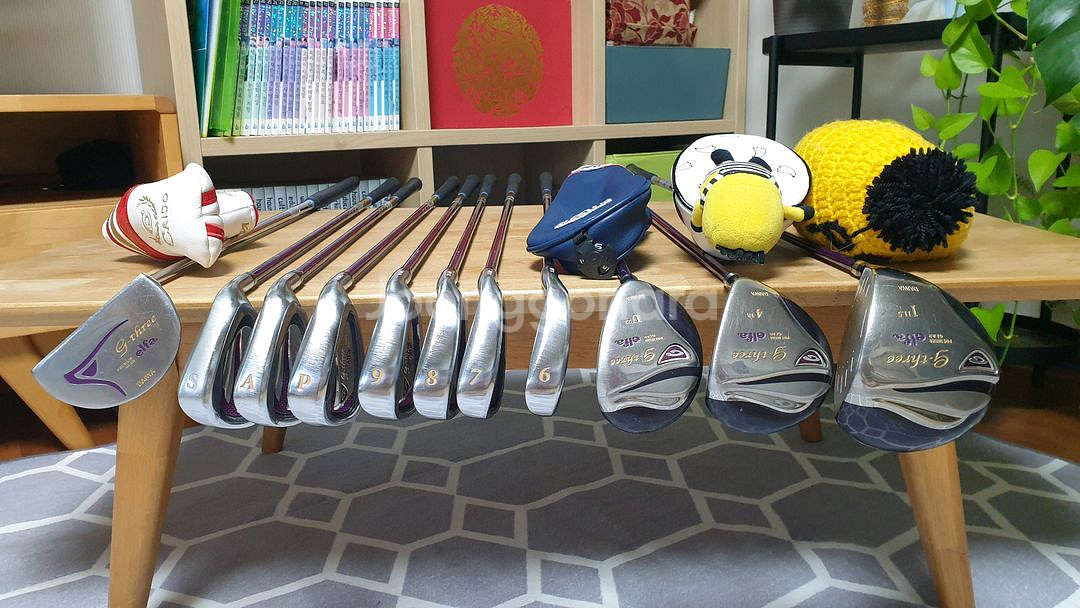 여성 골프채 풀세트(드라이버,우드,아이언,퍼터,캐디백)--2