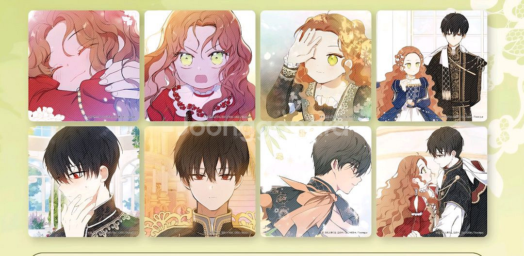 이번생은 가주가 되겠습니다 콜라보 카페 코스터 8종--0