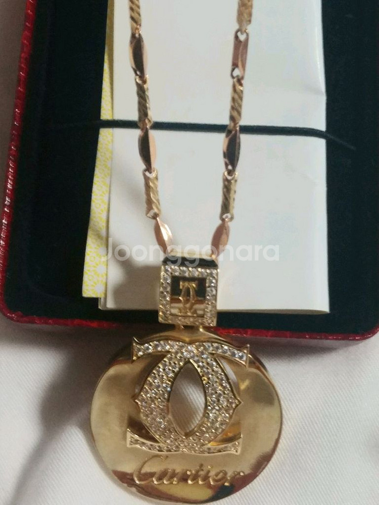 14k까000목걸이 43cm여분줄2cm(4.826돈)--4