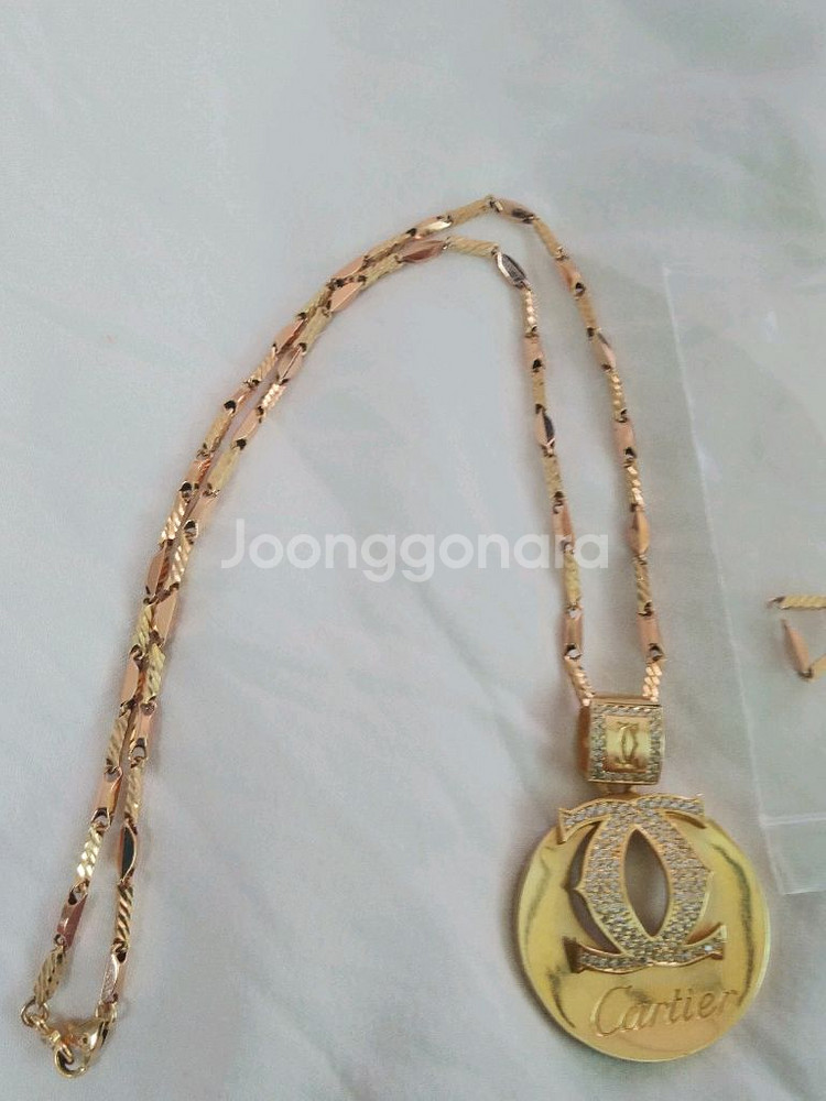 14k까000목걸이 43cm여분줄2cm(4.826돈)--9