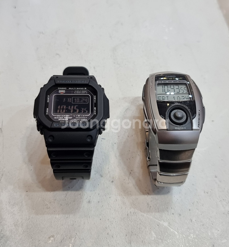 지샥 GW-M5610BC(벨트교체)+카시오 데이터뱅크--1