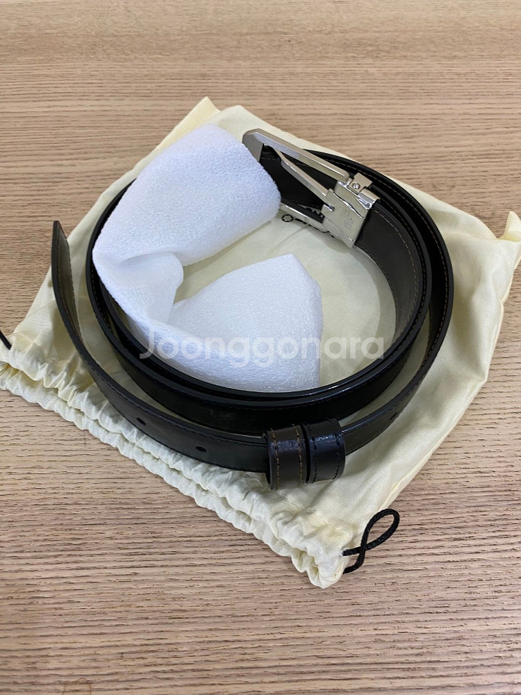 몽블랑 116579 블랙/브라운 30mm 벨트 새상품--2