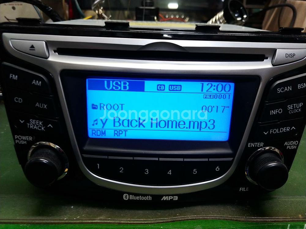 엑센트 순정 블루투스,USB,AUX 자출 데크 팝니다.--1