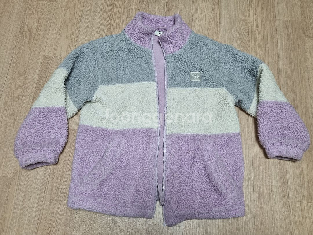 유솔 여아 뽀글이 점퍼 140--0