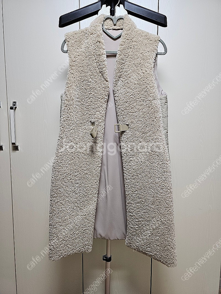 여성베스트 앞은 뽀글이털 프리사이즈--0