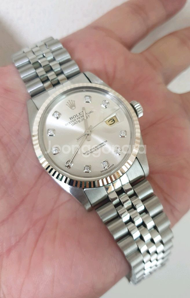 롤렉스 정품 데이저스트 16014 실버 텐포인트--6