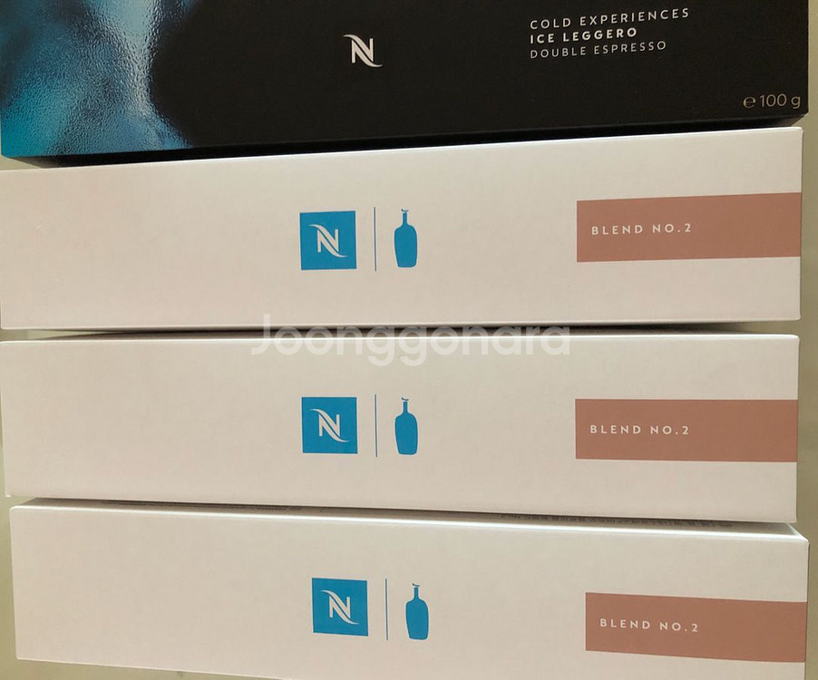 네스프레소 버츄오 블루보틀 넘버2 3줄 아이스레제로1줄--1