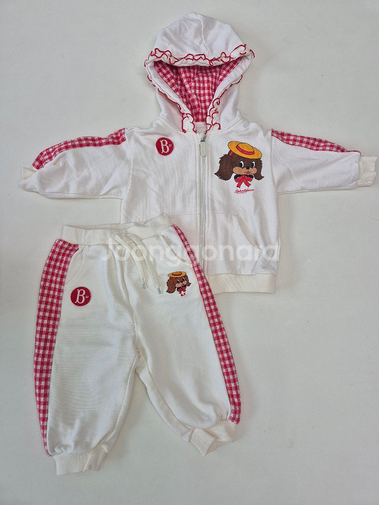 베베드피노 레이첼 후드 상하복 90--0