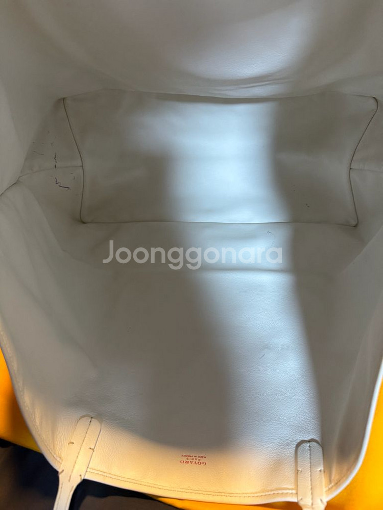고야드 앙주백 GM 스페셜컬러 화이트--4