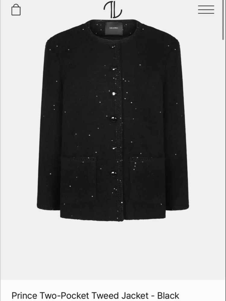 새상품)더로랑 투포켓 트위드 자켓--3
