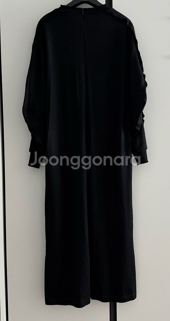 한섬(새) 랑방 프릴 슬리브 벨티드 원피스 타임 마인--3